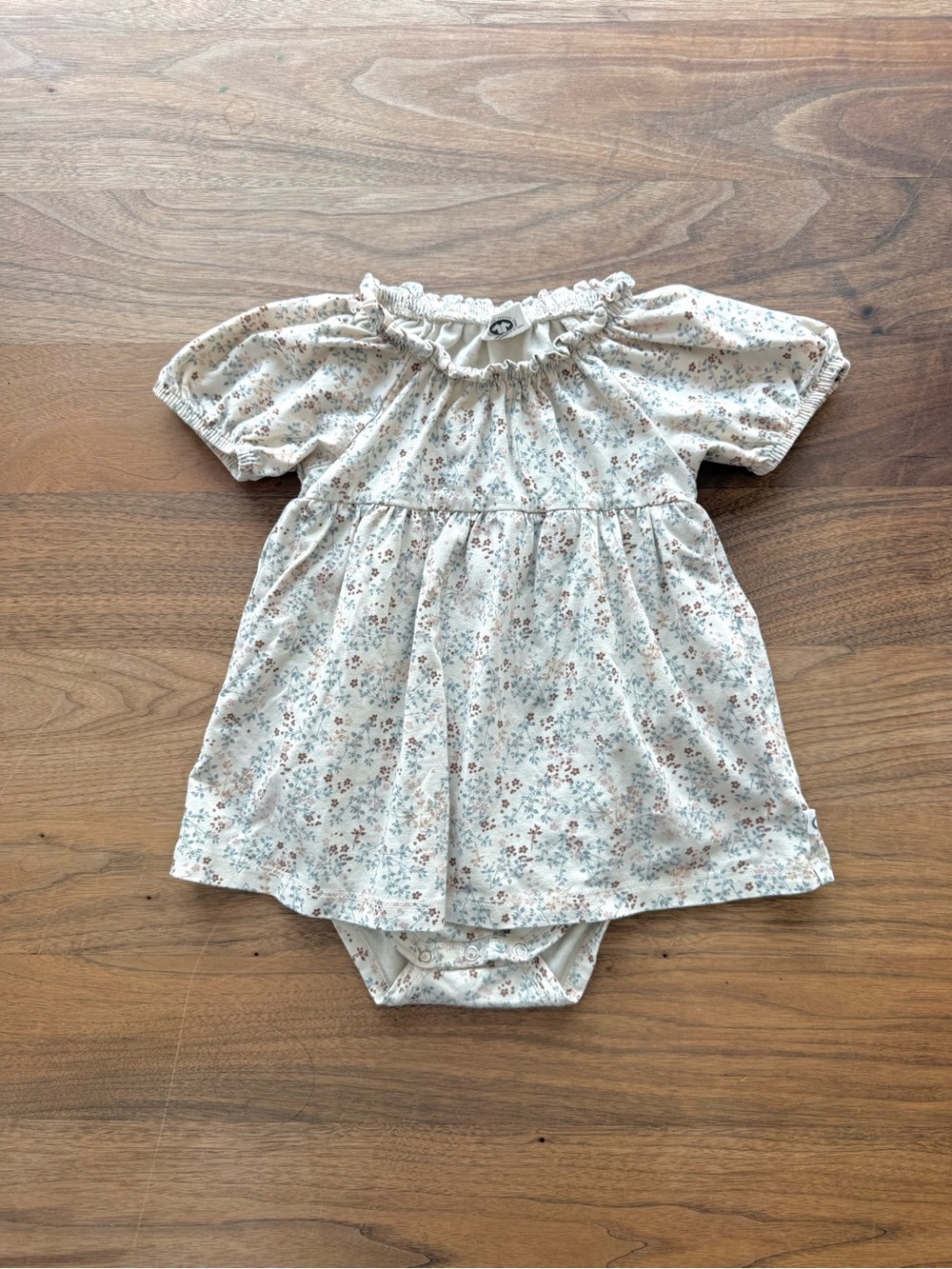 Musli Danish Ditsy Cottage Dress & Bodysuit Outfit size 6-9M Danish European